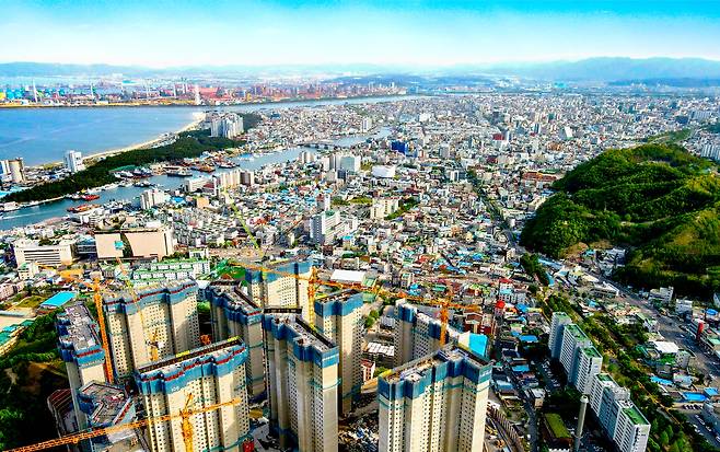 도시관리계획 재정비중인 포항시 전경./ 임창희 기자