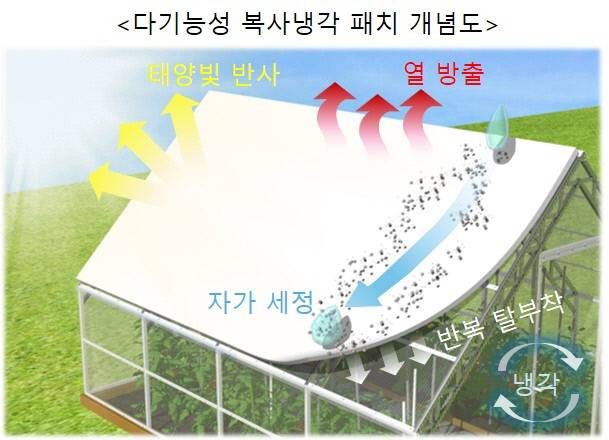 다기능성 냉각 패치 개념도. 금오공대 제공