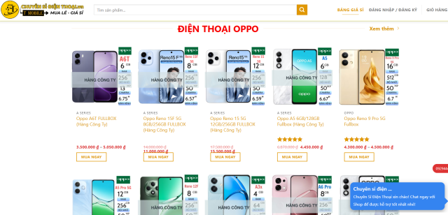 베트남의 온라인 상점에서 고가의 오포 스마트폰을 판매하는 모습 [사진=chuyensidienthoai 갈무리]