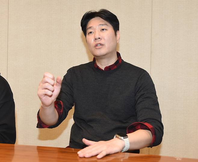 이한준 '체인아트' 대표가 26일 오후 서울 서초구 그레이츠 강남에서 본지와 인터뷰를 가졌다./ 이호형 기자 leemario@sporbiz.co.kr