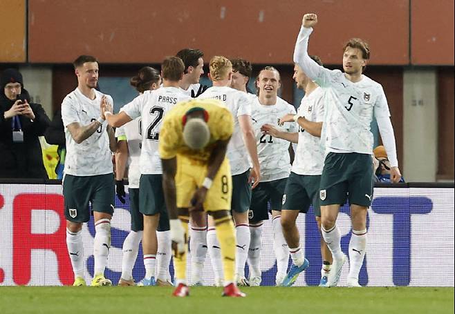 오스트리아 축구 대표팀. 사진=AFPBB NEWS