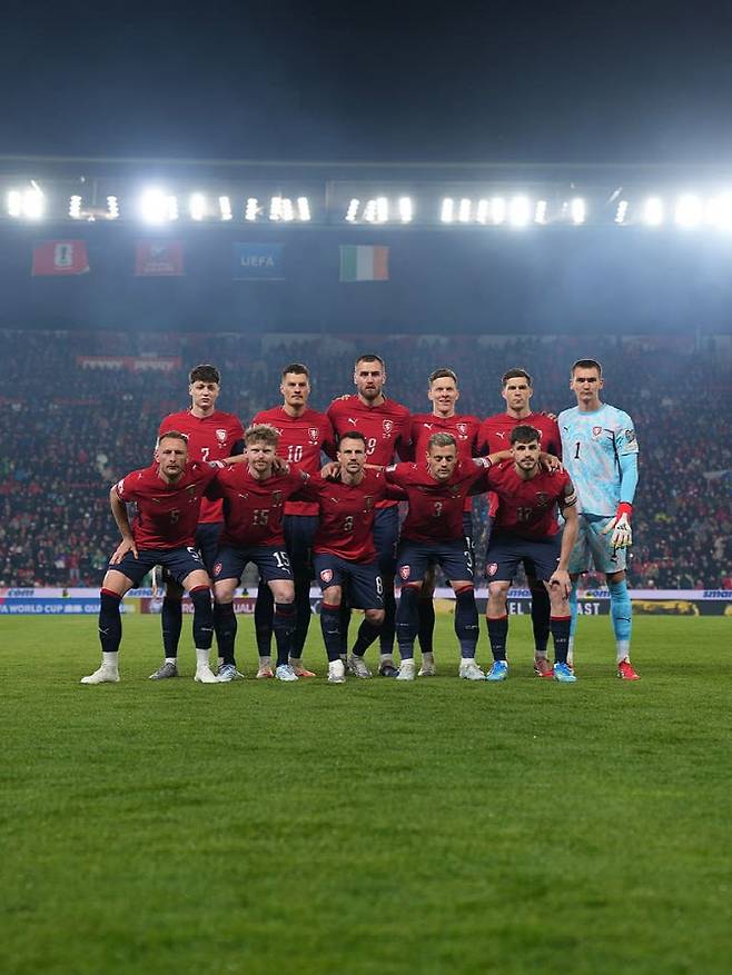 체코 축구대표팀. 사진=체코축구협회 SNS