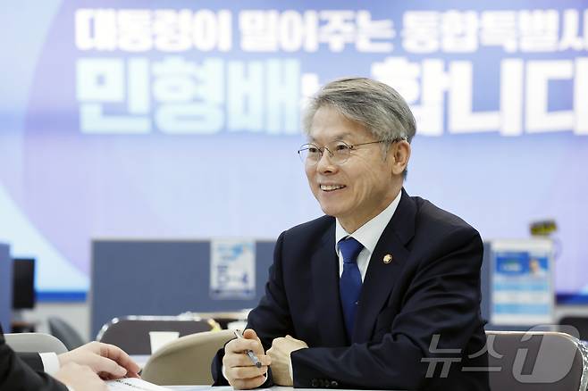 민형배 민주당 전남광주통합특별시장 경선후보 2026.3.30 ⓒ 뉴스1 김태성 기자