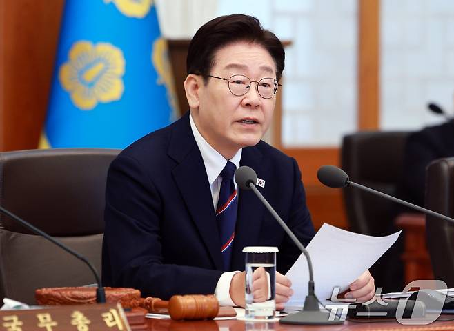 이재명 대통령이 31일 청와대에서 열린 국무회의에서 발언하고 있다. (청와대통신사진기자단) 2026.3.31 ⓒ 뉴스1 허경 기자