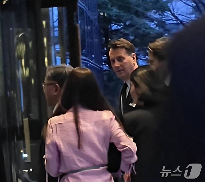 악셀 뒤마 에르메스 회장 겸 최고경영자(CEO)가 31일 서울 그랜드 하얏트 호텔 그랜드 살롱에서 열린 '포럼 H 2026'(Forum H 2026)에 참석하고 있다. ⓒ 뉴스1 최소망 기자