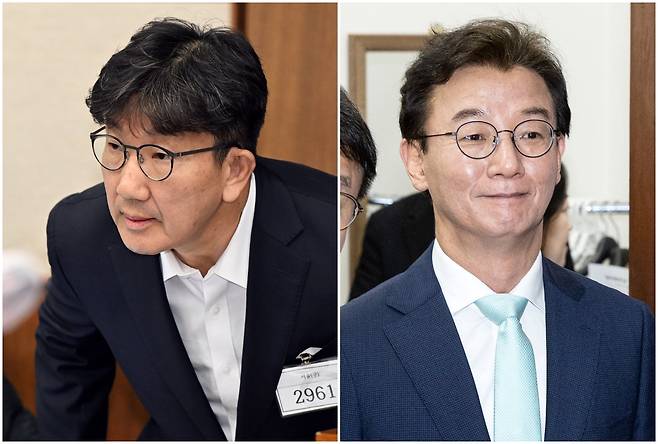 권성동 국민의힘 의원(왼쪽)과 전재수 더불어민주당 의원. / 사진공동취재단, 뉴시스,