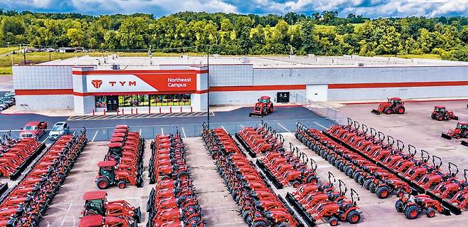 TYM이 2024년 미국 펜실베이니아주에 설립한 ‘노스이스트 캠퍼스’는 생산·부품·서비스·정비·트레이닝을 아우르는 북미 통합 거점이다. /TYM 제공