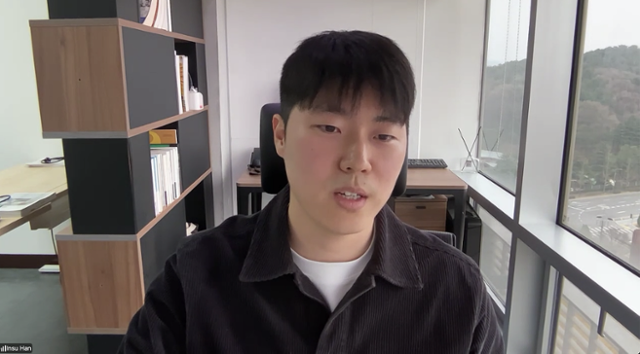 한인수 카이스트 전기및전자공학부 교수가 30일 온라인 브리핑에서 터보퀀트 기술에 대해 설명하고 있다. 카이스트 제공