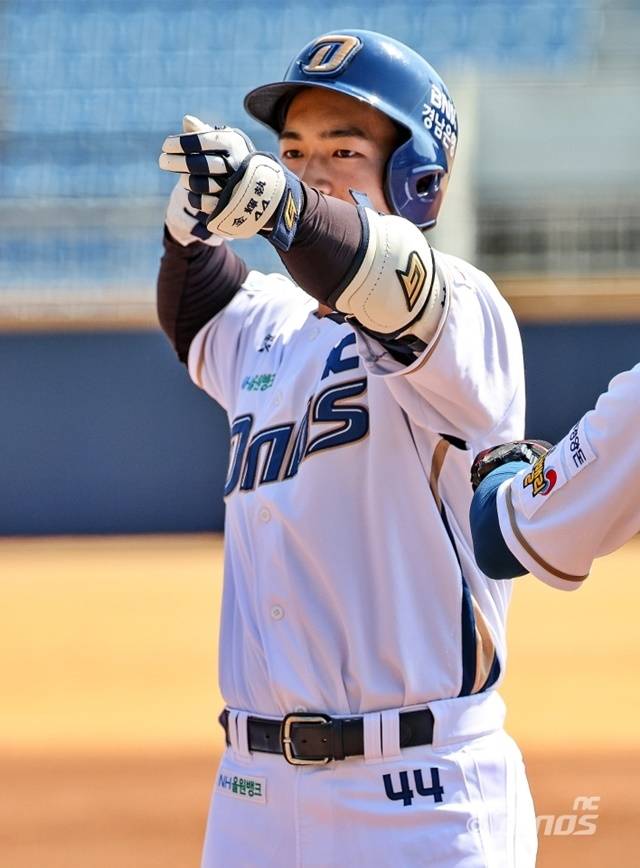 31일 롯데전에서 클러치 능력을 뽐낸 김휘집. 사진=NC 제공