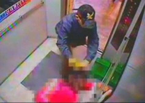 일산 초등생 납치미수 사건 현장 CC(폐쇄회로)TV 갈무리