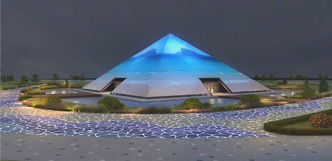 여수세계섬박람회 랜드마크 '주제섬' 조감도/전라남도 제공