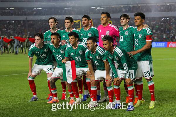 멕시코 축구 국가대표팀. ⓒGettyimagesKorea