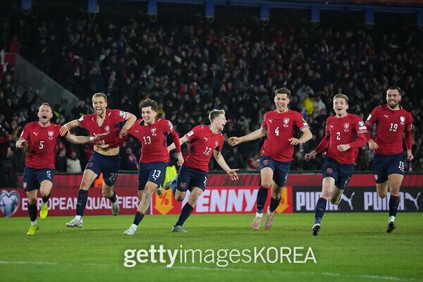 체코 축구 국가대표팀. ⓒGettyimagesKorea