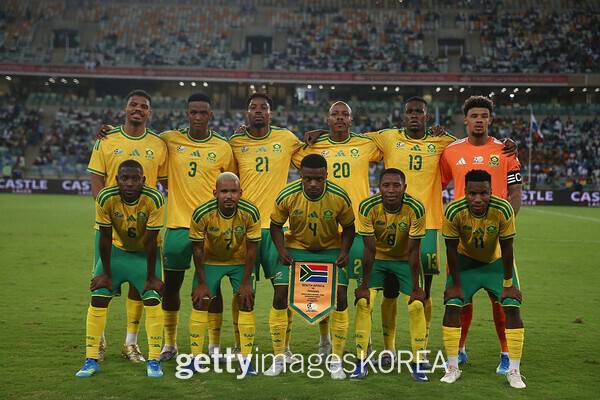 남아공 축구 국가대표팀. ⓒGettyimagesKorea
