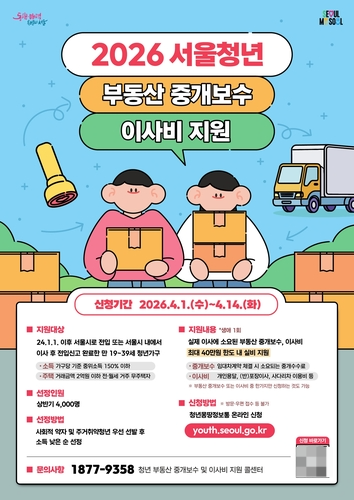 청년 부동산 중개보수 및 이사비 지원사업 안내문. [서울시 제공]