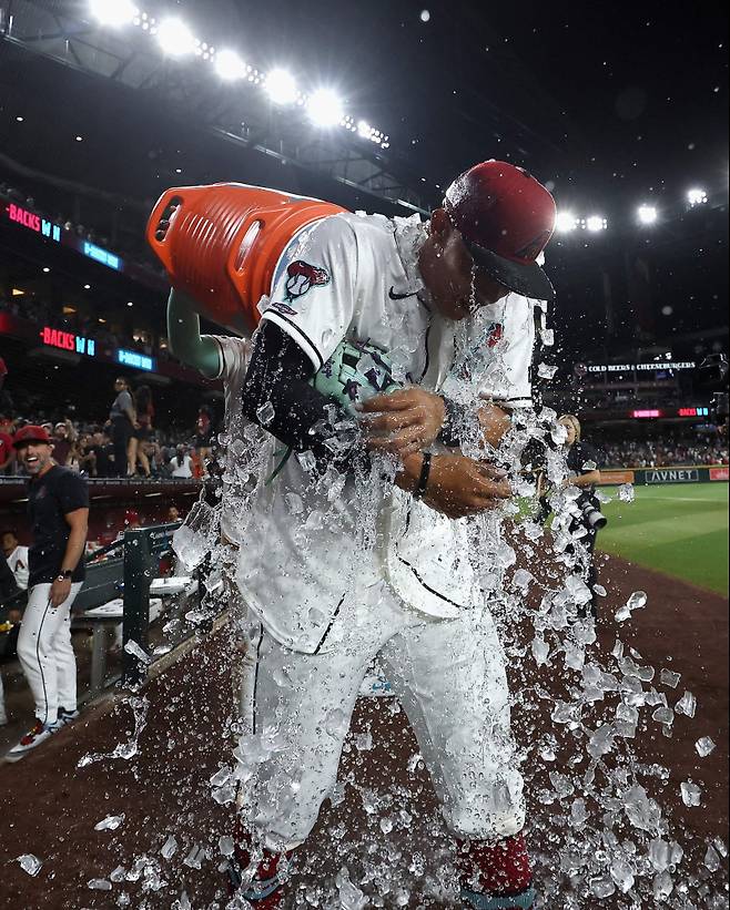1일(한국시간) 미국 애리조나주 피닉스 체이스 필드에서 열린 디트로이트 타이거스와의 홈 경기에서 맹활약한 호세 페르난데스. [AFP=연합뉴스]