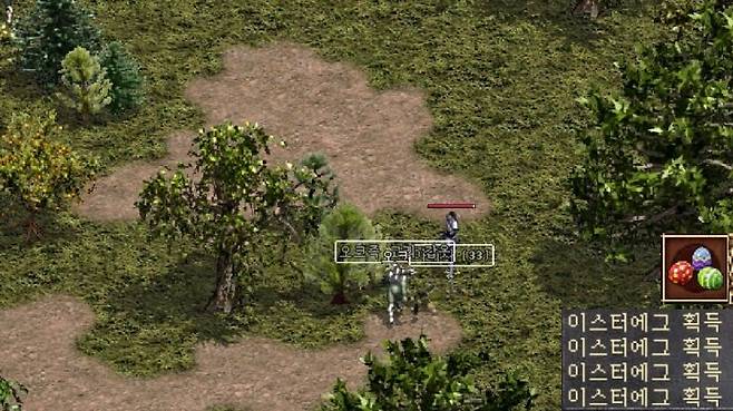 ▲ 이스터 에그는 레벨에 관계 없이 필드의 몬스터를 사냥하면 자동으로 획득된다