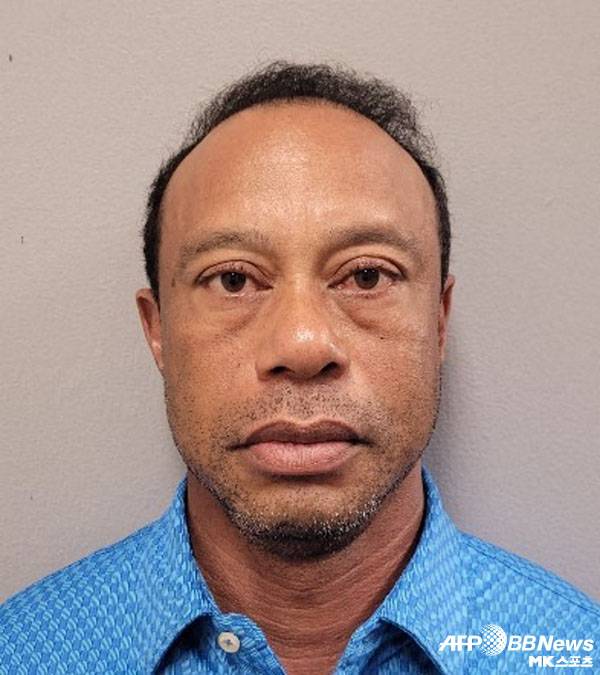 현지시간으로 지난 3월 27일 경찰에 체포된 이후 공개된 우즈의 머그샷. 사진=ⓒAFPBBNews = News1