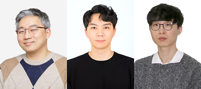 고재원(왼쪽부터) DGIST 교수, 김승준 미국 럿거스대학 박사후연수연구원, 김현호 DGIST  박사후연수연구원.[DGIST 제공]