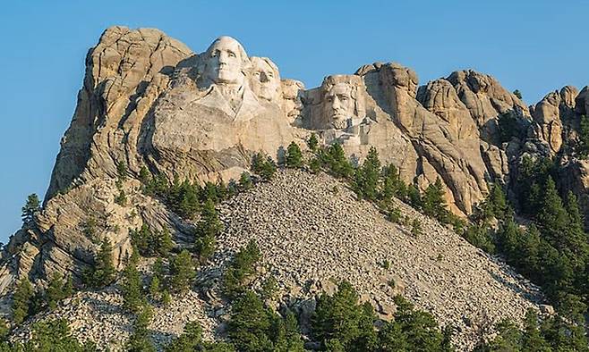 미국 사우스다코다주 페닝턴 카운티에 위치한 러시모어산. 데일리메일 캡처