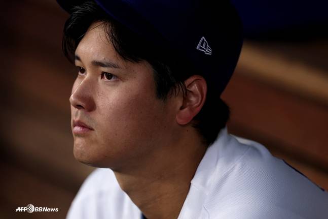 31일 경기를 앞둔 오타니. /AFPBBNews=뉴스1