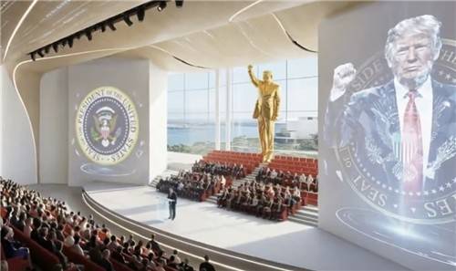 트럼프 기념관 조감도  [트럼프 대통령 소셜미디어 캡처. 재판매 및 DB 금지]