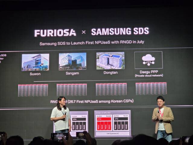 (왼쪽부터) 백준호 퓨리오사AI 대표와 이준형 삼성SDS 상무.(사진=지디넷코리아)