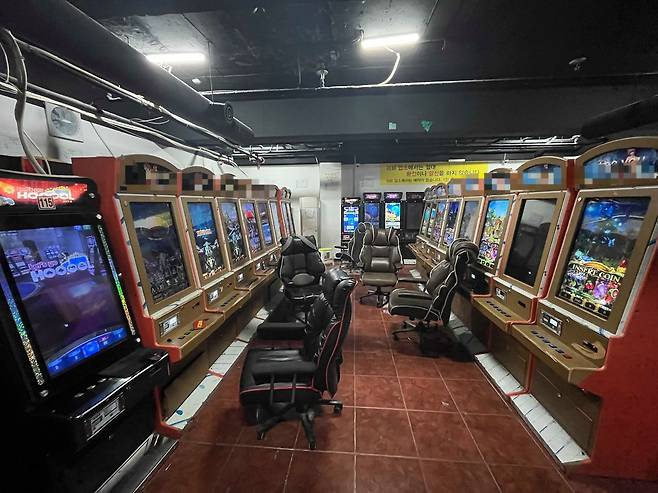 경찰이 단속한 서울 소재 불법 게임장의 게임기. 사진 서울경찰청