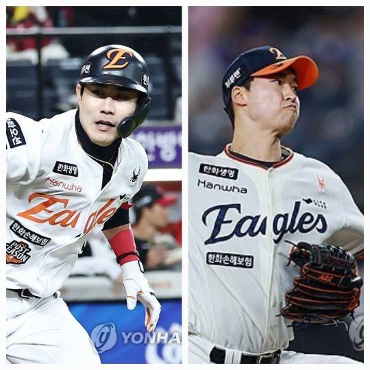 심우준(왼쪽)과 엄상백