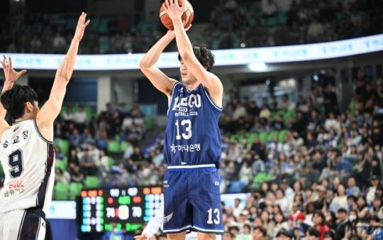 슛하는 김민규 / 사진=KBL 제공