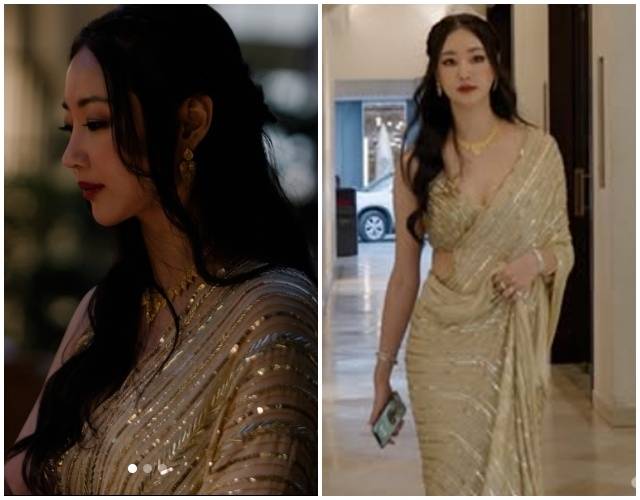 배우 김사랑이 인도 현지에서 색다른 분위기의 근황을 공개했다. / 사진 = 김사랑 SNS