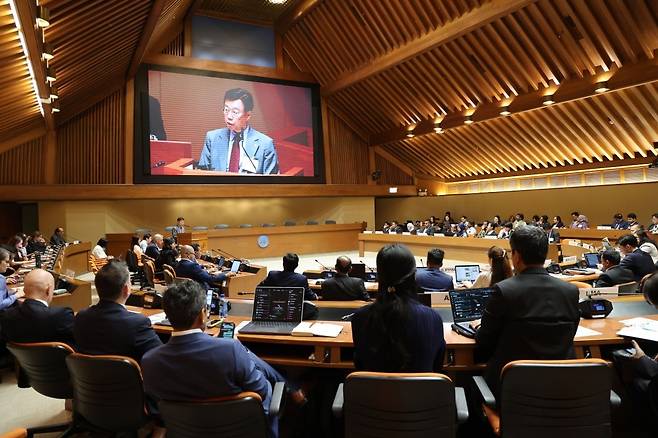 지난 16일 태국 방콕에서 열린 16차 EST 고위급 포럼에 참석한 신상진 성남시장   [성남시 제공. 재판매 및 DB 금지]