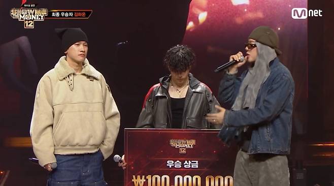 김하온이 '쇼미더머니12' 최종 우승을 차지했다./사진=Mnet 방송 화면 캡처