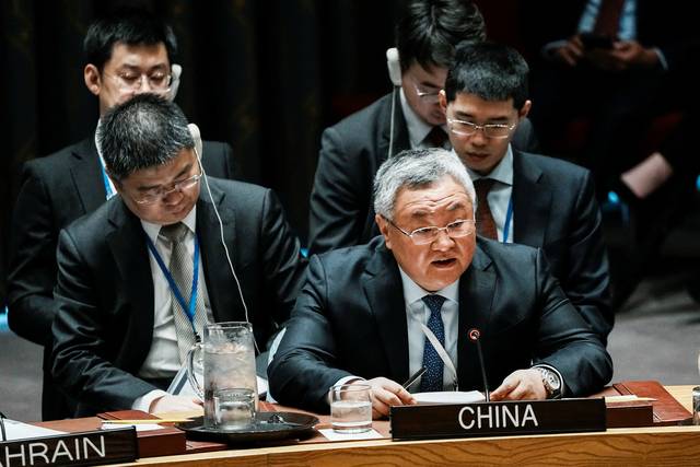 푸충 주유엔 중국대사 [로이터 연합뉴스]