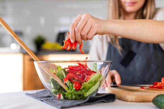 빨간색 피망에는 비타민 C, A, 식이섬유가 풍부하다. /클립아트코리아