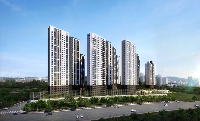 <천안 동일하이빌 파크레인 투시도 / 출처 : 동일토건>