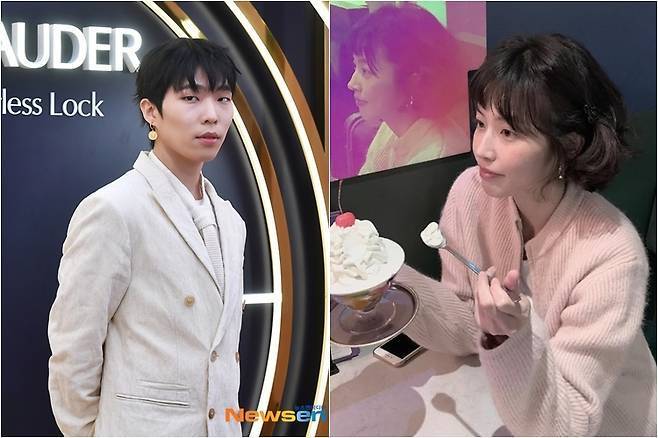 왼쪽부터 이찬혁, 하지수/뉴스엔DB, 하지수 공식 계정