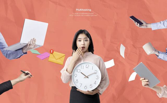 효율적인 멀티태스킹은 ‘동시에 많은 일 하기’가 아니라 ‘상황 전환을 관리하는 것’이 돼야 한다. 클립아트코리아