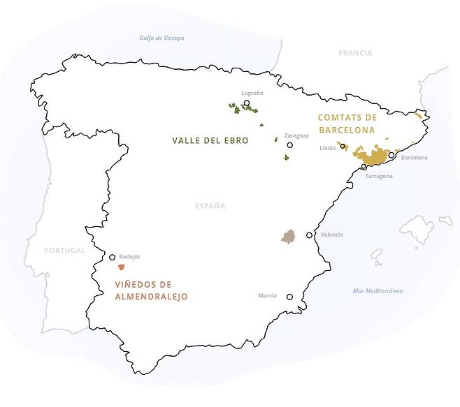 까바 와인 생산지.