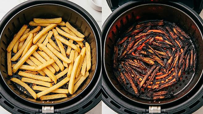 바삭함을 위해 추가한 ‘마지막 5분’은 독성 수치를 10배 폭발시키는 화학적 배반의 시간이다. 게티이미지뱅크