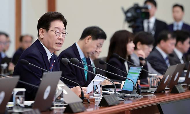 이재명 대통령이 3월31일 청와대에서 국무회의를 주재하고 있다. ⓒ연합뉴스