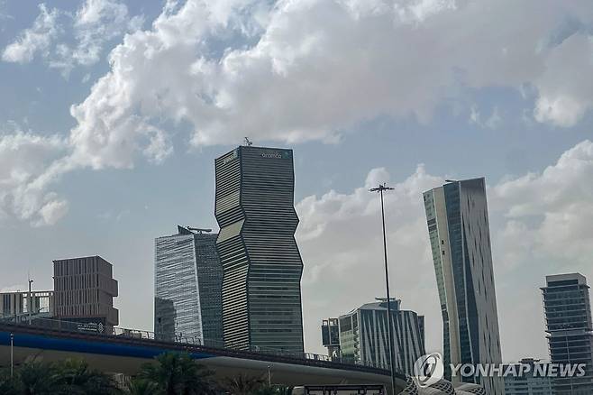 사우디아라비아 수도 리야드에 있는 킹 압둘라 금융지구 전경 [AFP=연합뉴스. 재판매 및 DB 금지]