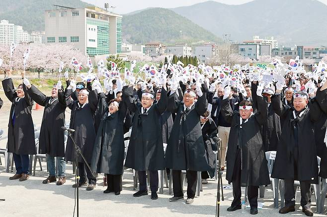 107주년 4·3 독립만세운동 삼진연합대의거 기념행사 [창원시 제공. 재판매 및 DB 금지]