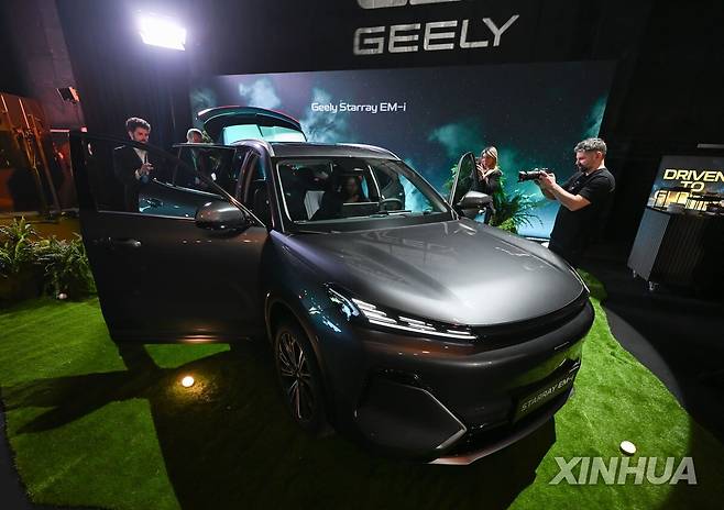 지리의 전기차  [신화=연합뉴스. 재판매 및 DB 금지]