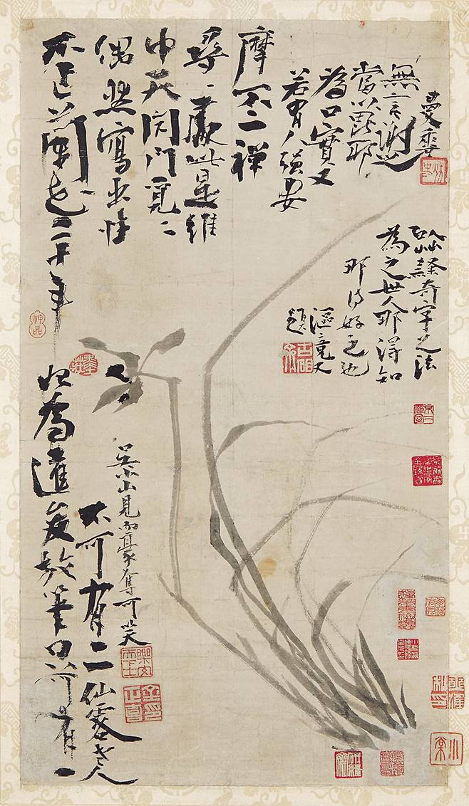 김정희作 ‘불이선란도’ . /ⓒ국립중앙박물관