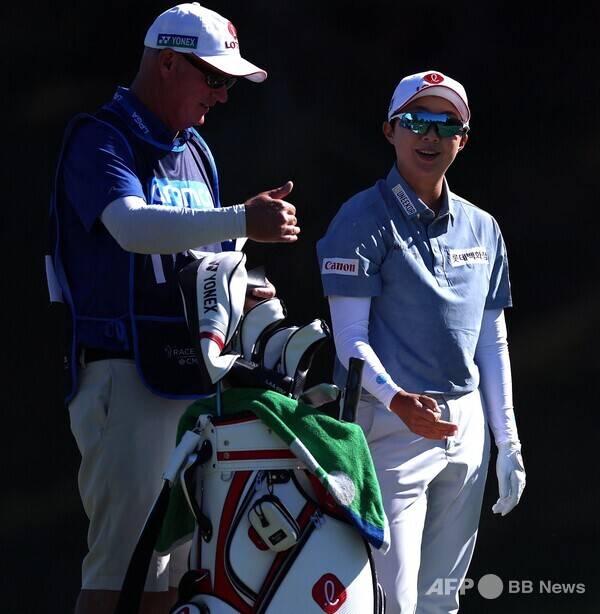 2026년 미국여자프로골프(LPGA) 투어 아람코 챔피언십 우승에 도전하는 김효주 프로가 2라운드에서 경기하는 모습이다. 사진제공=ⓒAFPBBNews = News1 (사진을 무단으로 사용하지 마십시오.)