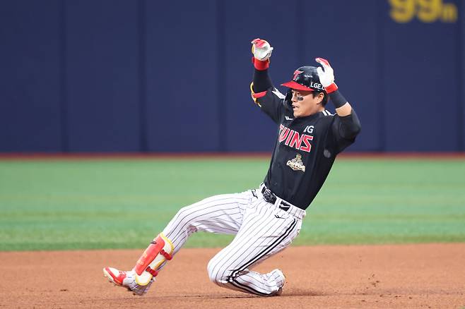 3일 고척 키움전 천성호의 모습. 사진=구단 제공
