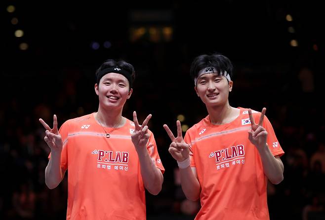 배드민턴 '황금콤비' 서승재-김원호(좌측부터) / 사진=신화통신