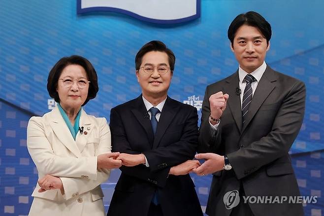 민주당 추미애-김동연-한준호 경기지사 예비후보 [사진출처=연합뉴스]