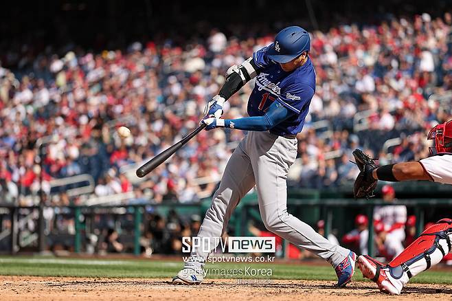 ▲ 타격하고 있는 오타니 쇼헤이